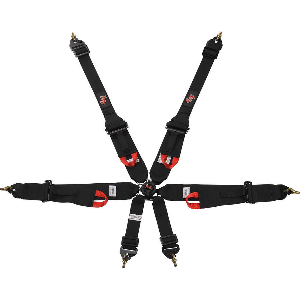 [GFR7622BK] G-Force - 6pt Harness Camlock Hnr Indiv P/U Black Fia