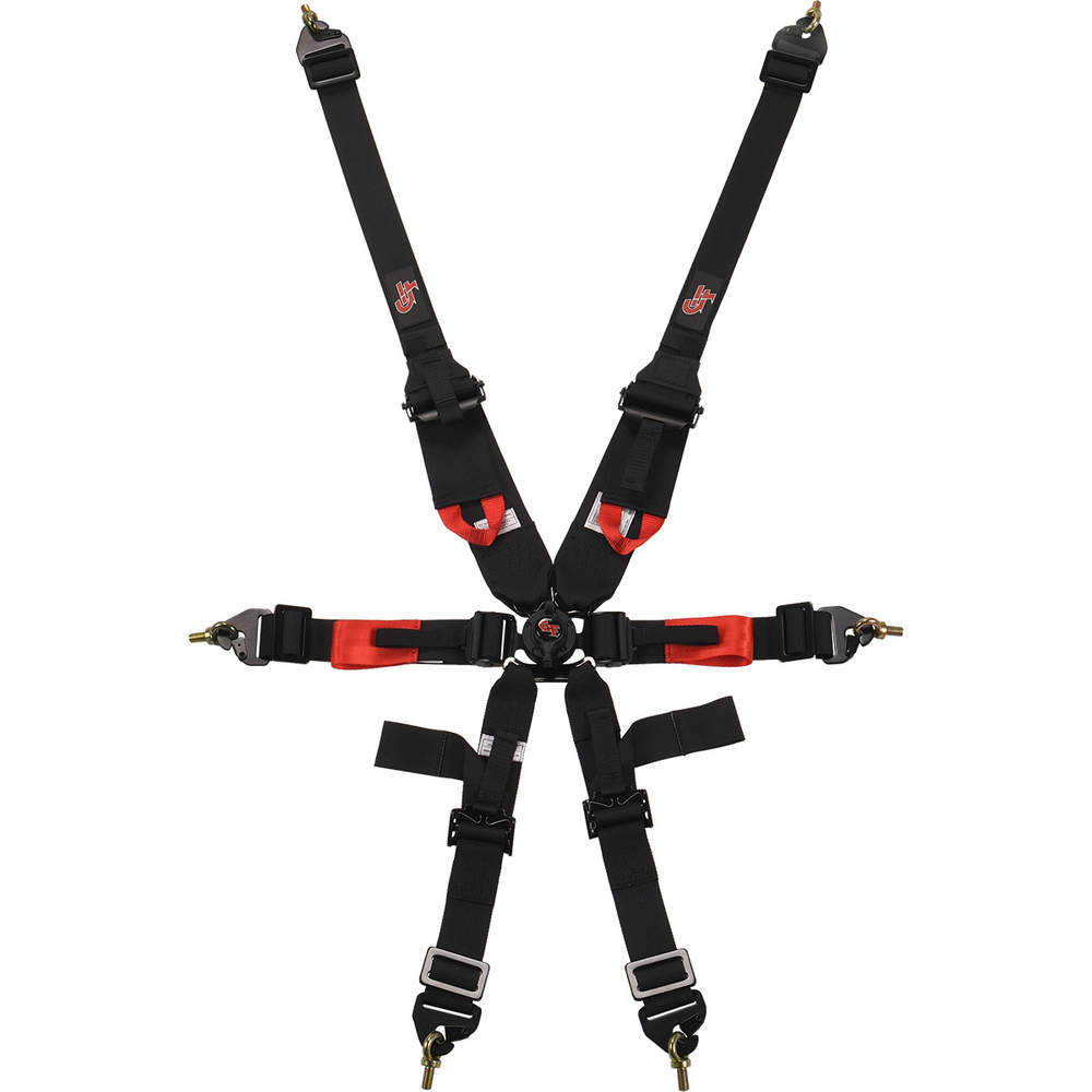 [GFR7623BK] G-Force - 6pt Harness Camlock Indiv Black Euro FIA