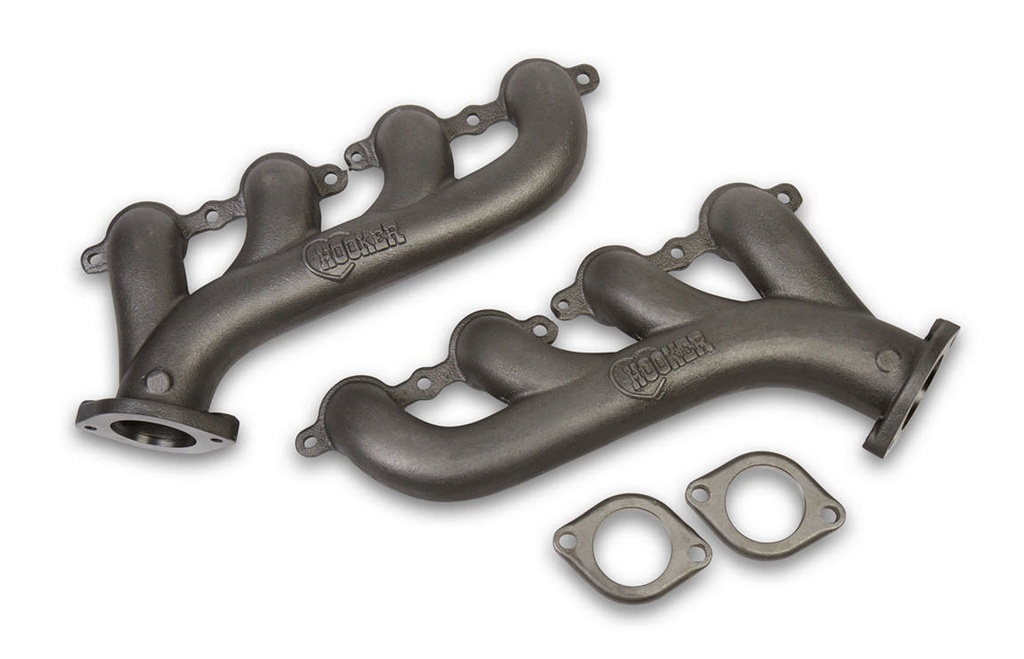 [HKR8501] Hooker - GM Ls Cast Iron Exhaust Manifolds Raw Finish