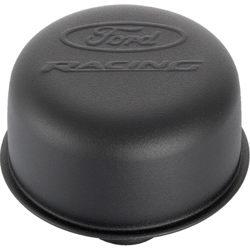 [FRD302-216] Ford - Black Steel Breather W/Ford Racing Logo