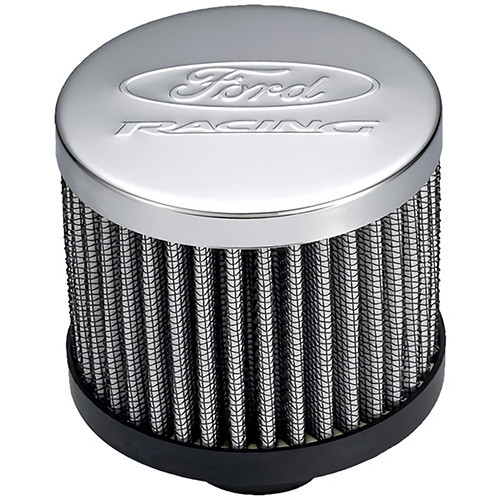[FRD302-236] Ford - Valve Cover Breather W/ Steel Top Chrome
