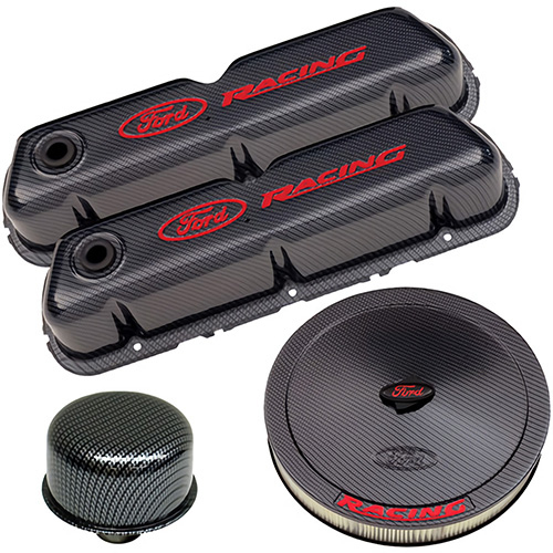 [FRD302-520] Ford - Engine Dress Up Kit C/F w/Ford Racing Logo