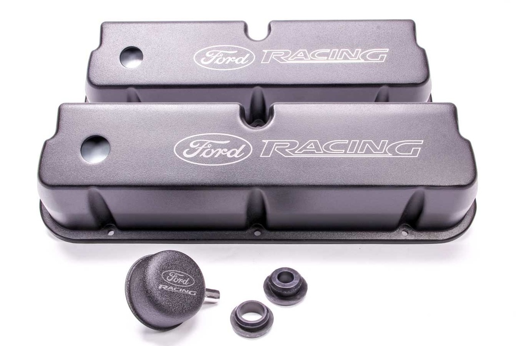 [FRDM6582-LE302BK] Ford - Valve Cover Set Aluminum 302 Black Laser Etched