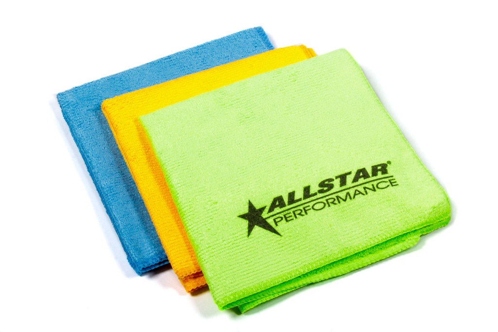 [ALL12008] Allstar Performance - Microfiber Towels 3pk 12in X 12in