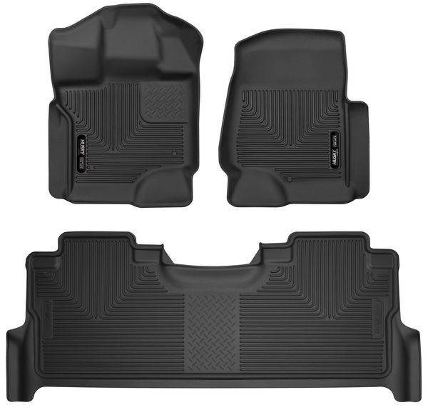 [HSK53388] Husky Liners - Front & 2nd Seat Floor Liners X-act Contour
