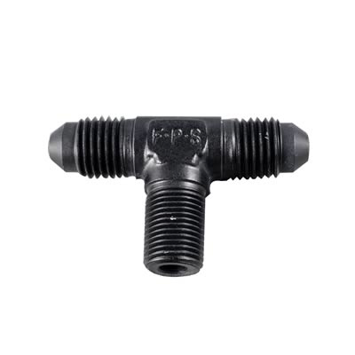 [FRG482506-BL] Fragola - 6an Tee 1/4 Mpt On The Side - Black