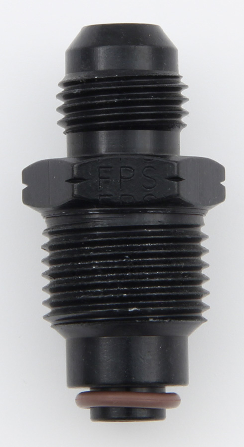 [FRG491964-BL] Fragola - Male Adapter Fitting #6 X 18mm X 1.5 Fi Black