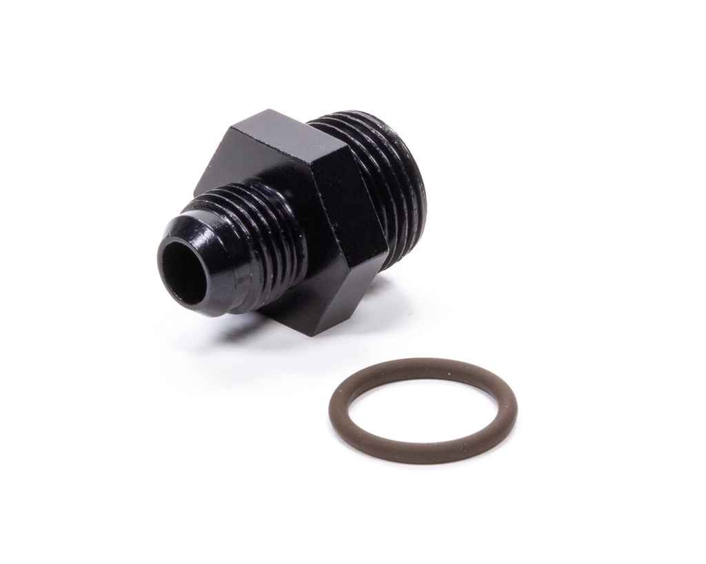 [FRG495101-BL] Fragola - #6 x 3/4-16 (#8) Radius O-Ring Fitting Black