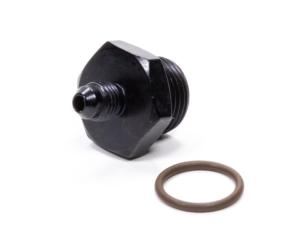 [FRG495112-BL] Fragola - #4 X 7/8-14 (#10) Radius O-Ring Fitting Black