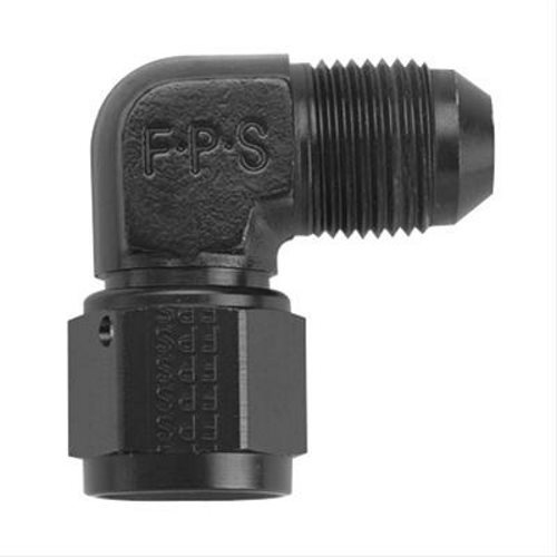 [FRG498101-BL] Fragola - #3 Female Swivel To Male 90 Degree Fitting Black