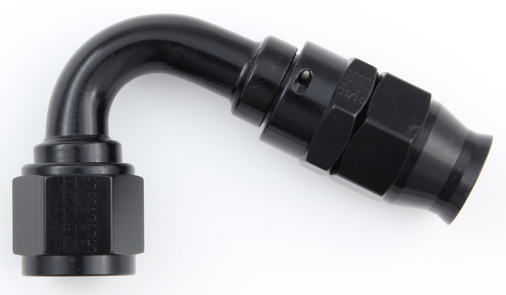 [FRG681206-BL] Fragola - Hose Fitting #6 120 Deg Ptfe Black