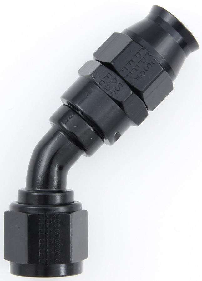 [FRG684506-BL] Fragola - Hose Fitting #6 45 Deg Ptfe Black