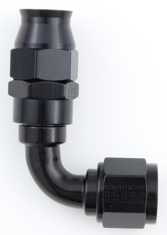 [FRG689010-BL] Fragola - Hose Fitting #10 90 Deg Ptfe Black