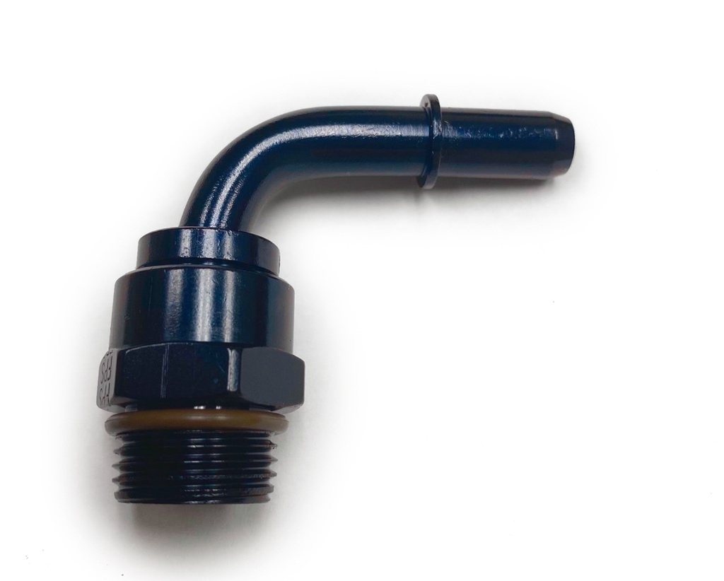 [FRG997516-BL] Fragola - #6 Orb To 3/8 Male Q/C EFI Fitting 90-Degree