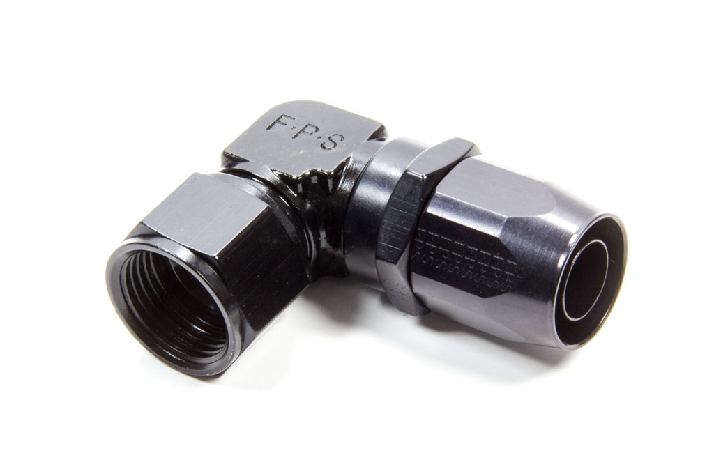 [FRG109112-BL] Fragola - Hose Fitting #12 90 Deg Black - Low Profile