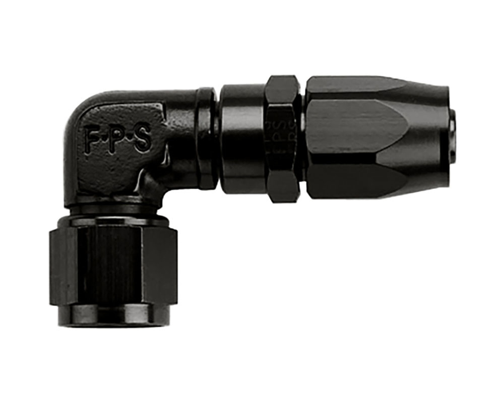 [FRG109120-BL] Fragola - Hose Fitting #20 90 Degr Black - Low Pro-File