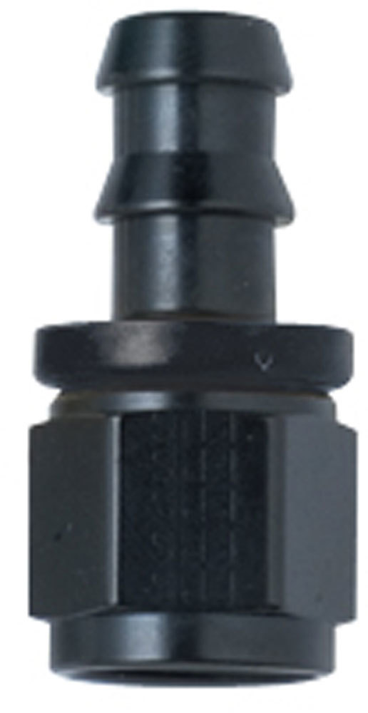 [FRG200112-BL] Fragola - Hose Fitting #12 Str Push Lock Black