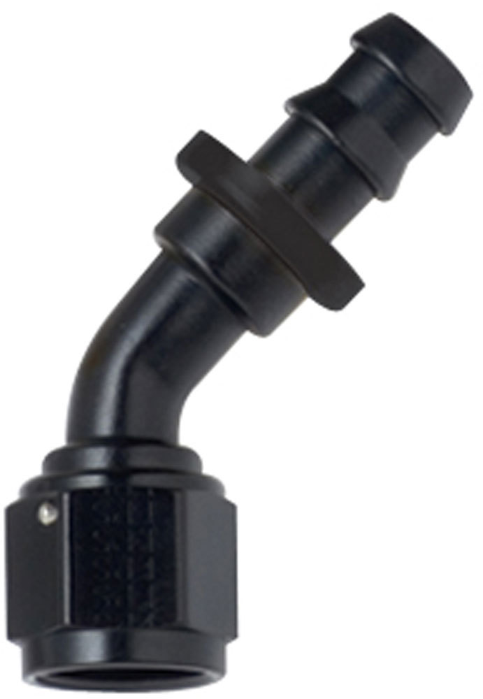 [FRG204510-BL] Fragola - Hose Fitting #10 45 Deg Push Lock Black