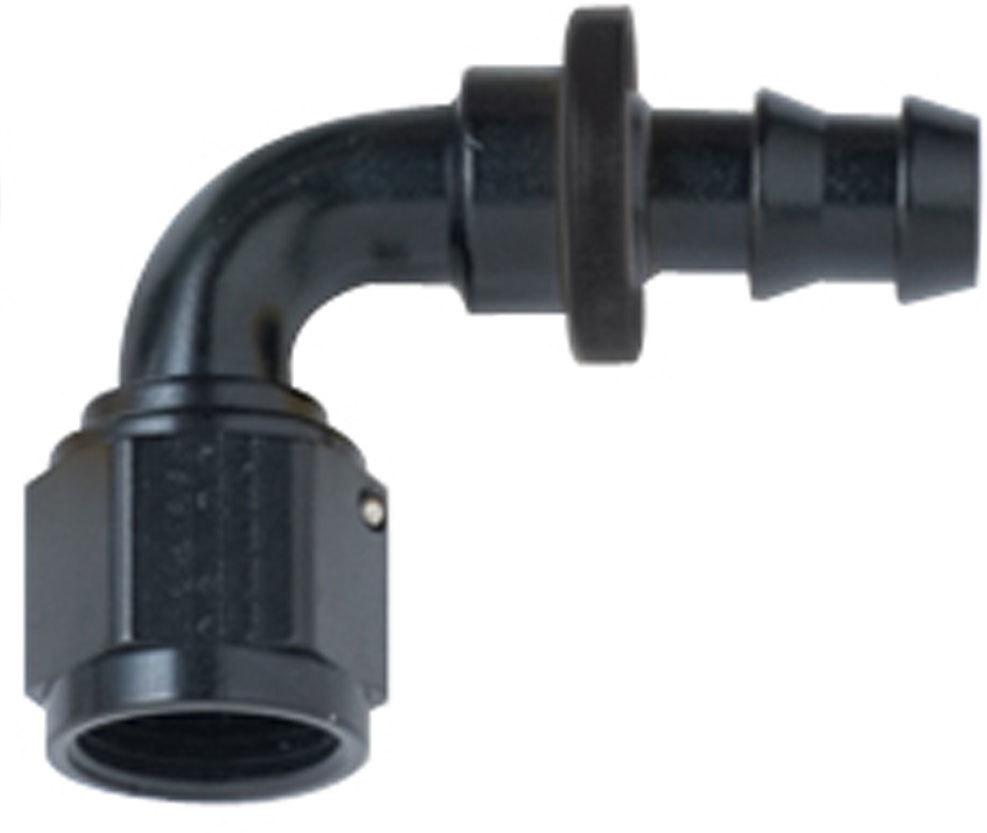 [FRG209016-BL] Fragola - Hose Fitting #16 90 Deg Push Lock Black