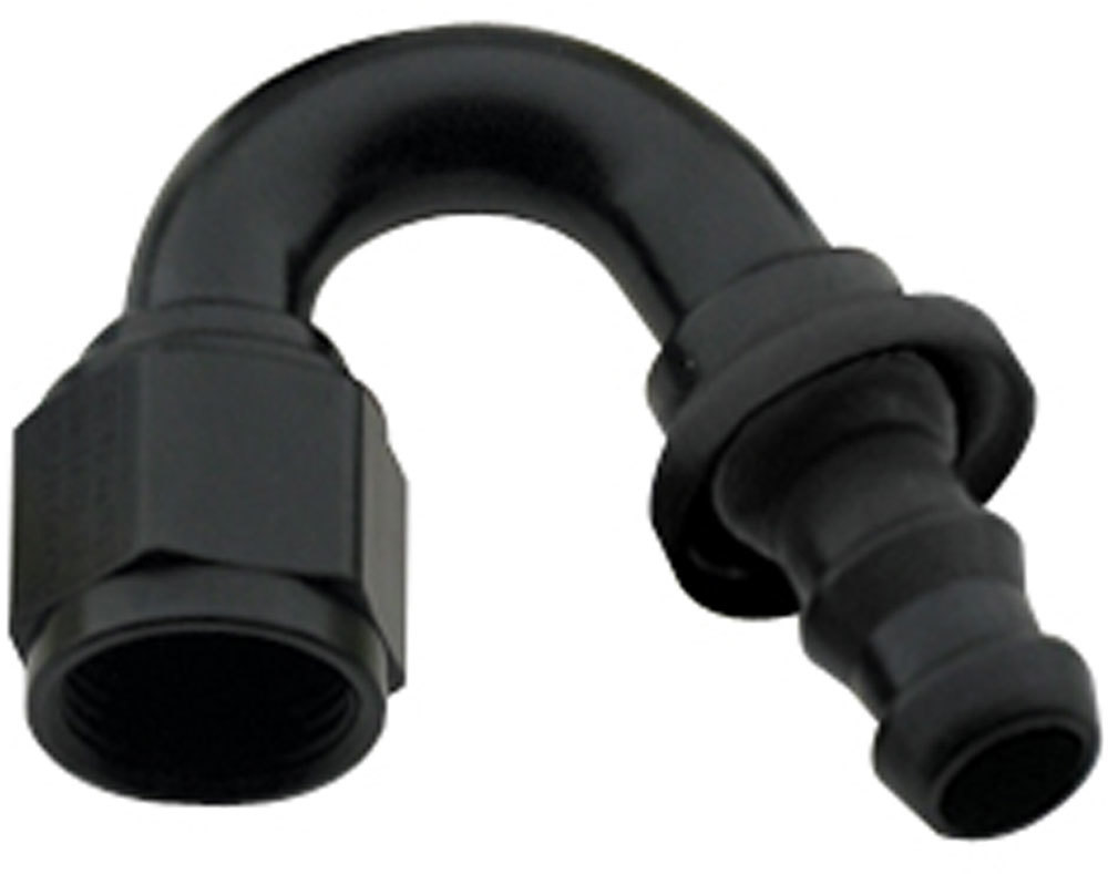 [FRG215016-BL] Fragola - Hose Fitting #16 150 Deg Push Lock Black