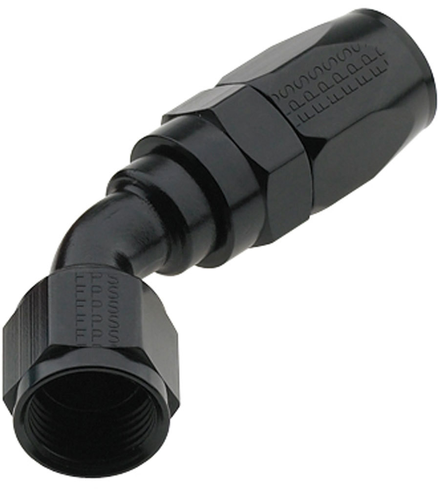 [FRG224512-BL] Fragola - Hose Fitting #12 45 Deg Pro-Flow Black
