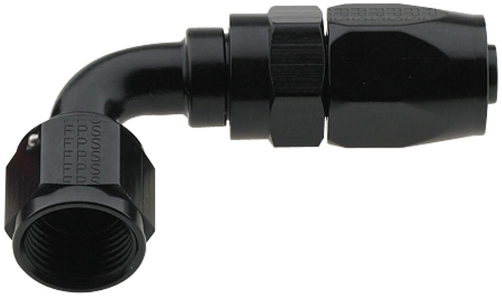 [FRG229012-BL] Fragola - Hose Fitting #12 90 Deg Pro-Flow Black