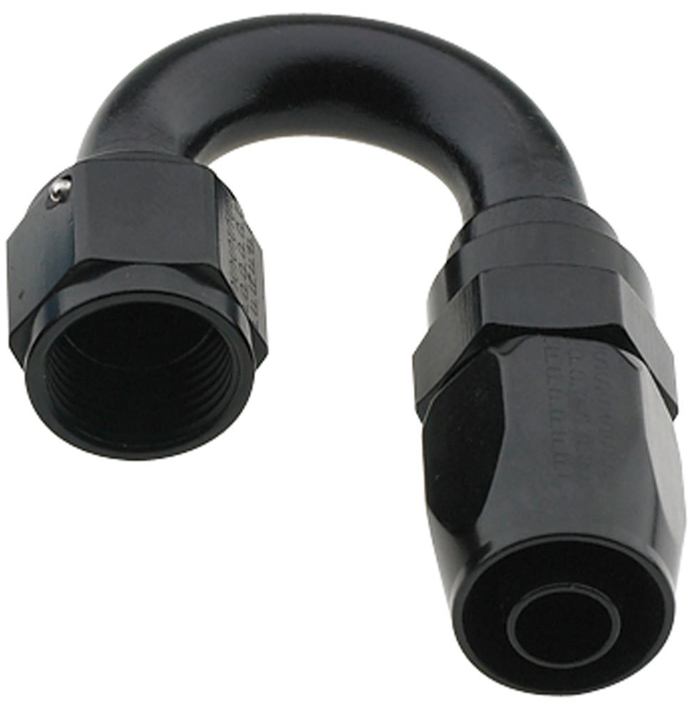 [FRG231810-BL] Fragola - Hose Fitting #10 180 Deg Pro-Flow Black