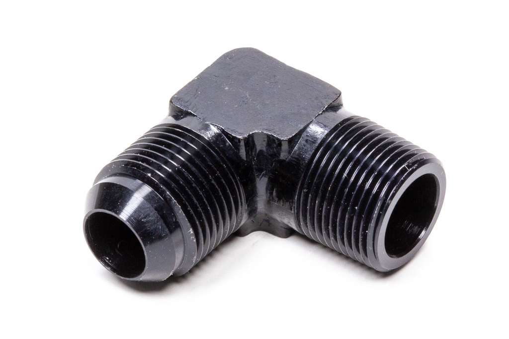 [FRG482213-BL] Fragola - 90 Deg Adapter Fitting #12 x 1/2 MPT Black