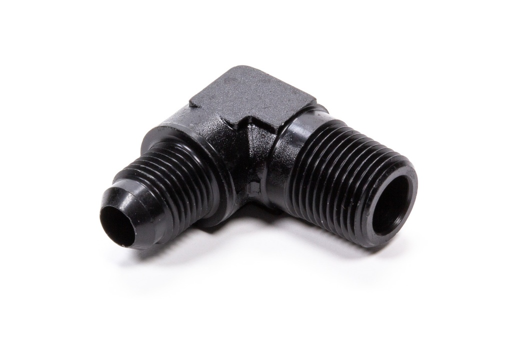 [FRG482268-BL] Fragola - 90 Deg Adapter Fitting #6 x 1/2 Mpt Black