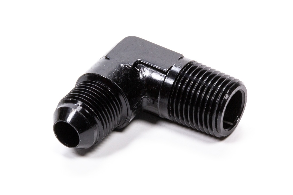 [FRG482288-BL] Fragola - 90 Deg Adapter Fitting #8 x 1/2 Mpt Black