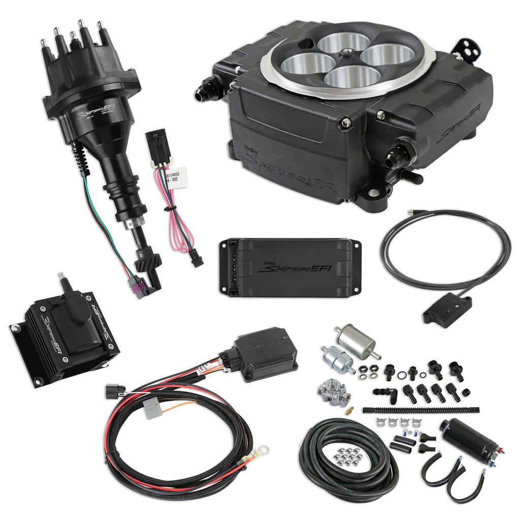 [HLY550-511-BPK-SBF] Holley - Sniper 2 EFI Bundle Kit SBF Black