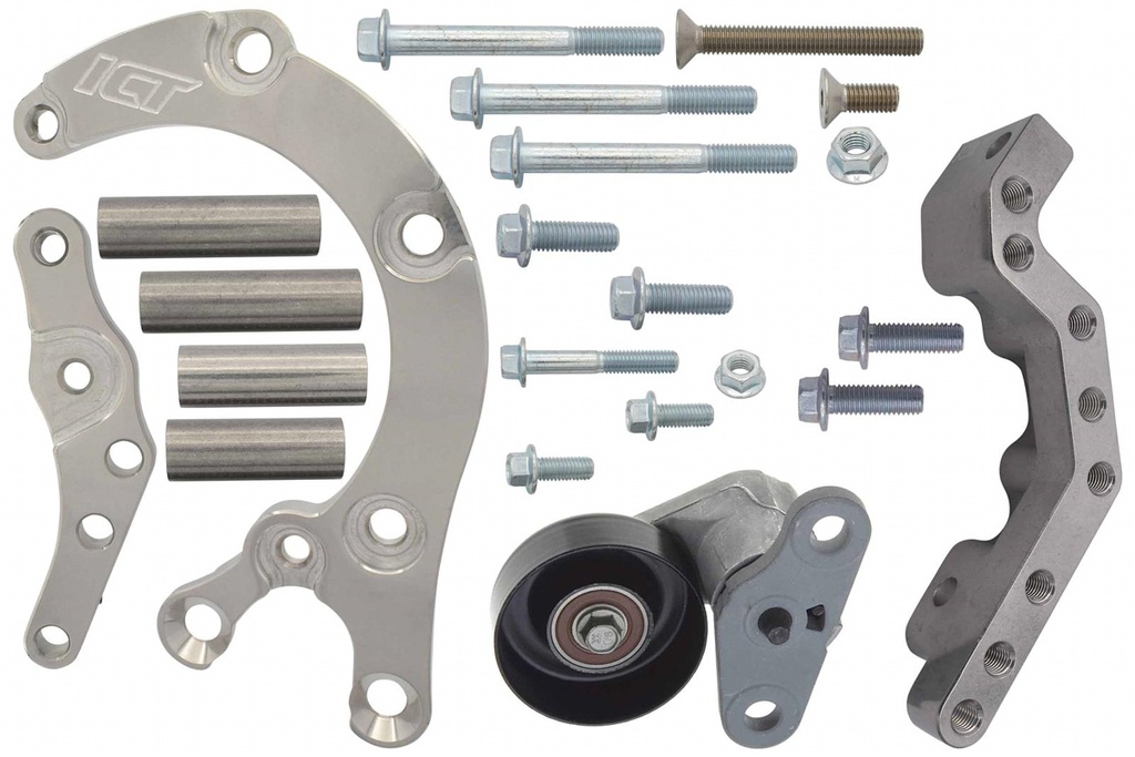 [ICT551137-LS74-3] Ict Billet - Ls Truck Low Mount 4-Rib A/C Compressor Bracket