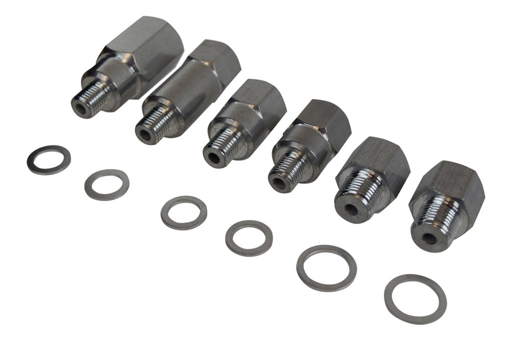 [ICT551156] ICT Billet - Adapter Set Engine Oil & Coolant Sensor Gauge