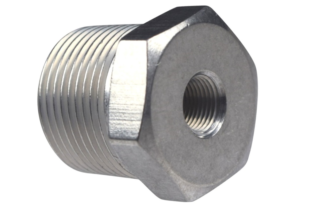 [ICTAN912-12-02A] Ict Billet - Straight 3/4inNpt Male / 1/8inNpt Female Pipe