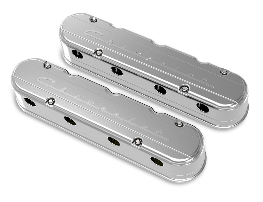 [HLY241-176] Holley - Gm Ls Valve Cover Set 2-Piece Design Polished