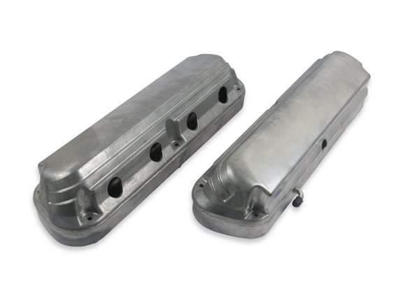 [HLY241-185] Holley - 2-Piece Alm Valve Cover Set GM LS Natural Finish