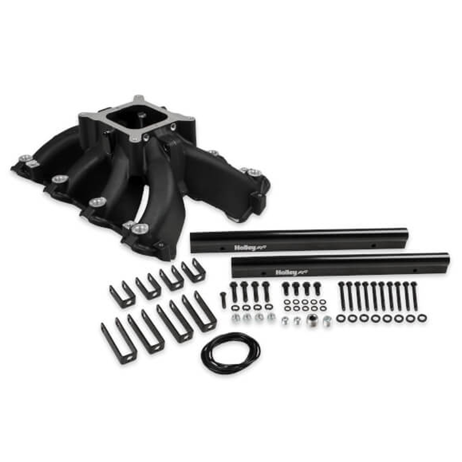 [HLY300-255BK] Holley - GM LS Intake Manifold Split Single Plane 4150