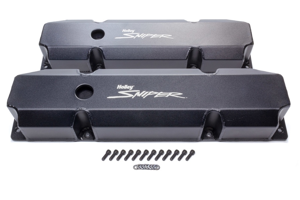 [HLY890005B] Holley - Sniper Fabricated Valve Covers BBM Tall