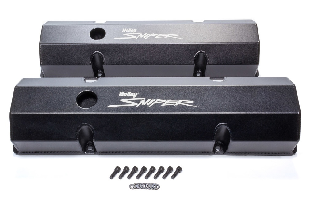 [HLY890010B] Holley - Sniper Fabricated Valve Covers Sbc Tall