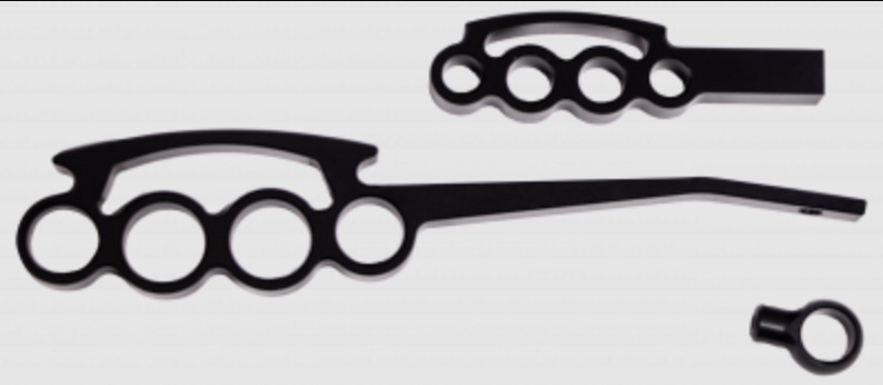 [IDI2500300051] Ididit - Billet Lever Kit Black Powder Coat Grip Style