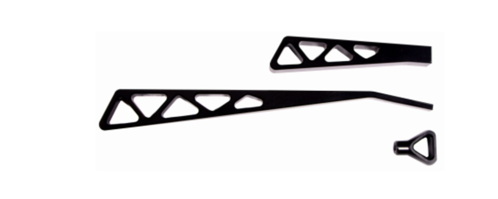 [IDI2500310051] Ididit - Billet Lever Kit Black Powder Coat Truss Style