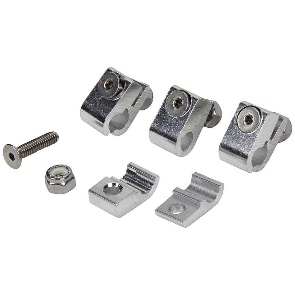 [ALL18321] Allstar Performance - 2pc Alum Line Clamps 1/4in 4pk