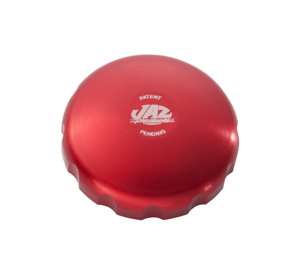 [JAZ340-452-06] Jaz - 2-5/8 Billet Twist Fuel Cap - Red Anodized