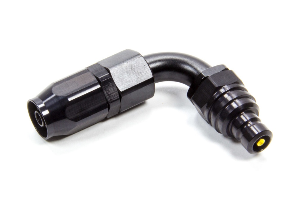 [JFT22604JE] Jiffy-Tite - Q/R #4 90 Deg Hose End Plug Valved Black