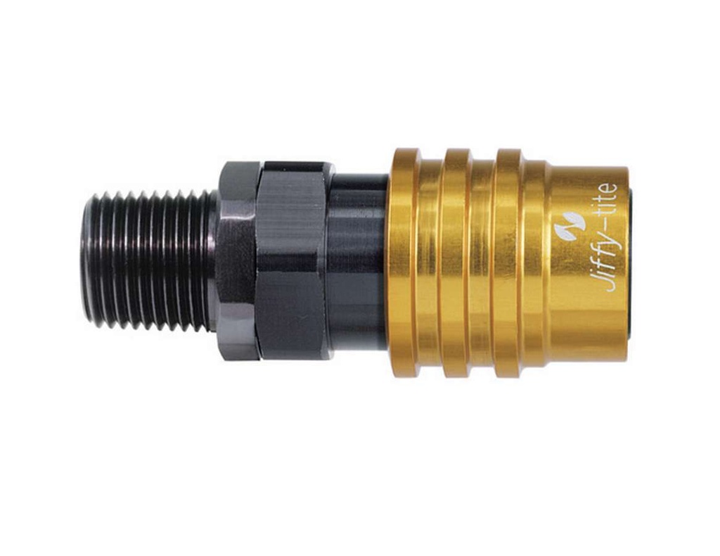 [JFT31804] Jiffy-Tite - Q/R 1/4NPT Male Socket Valved