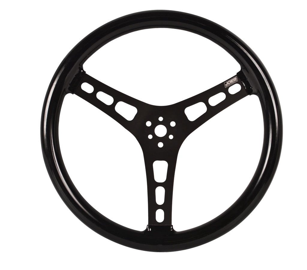 [JOE13515-CB] Joes Racing Products - Steering Wheel 15in Blk Dished Rubber Coated