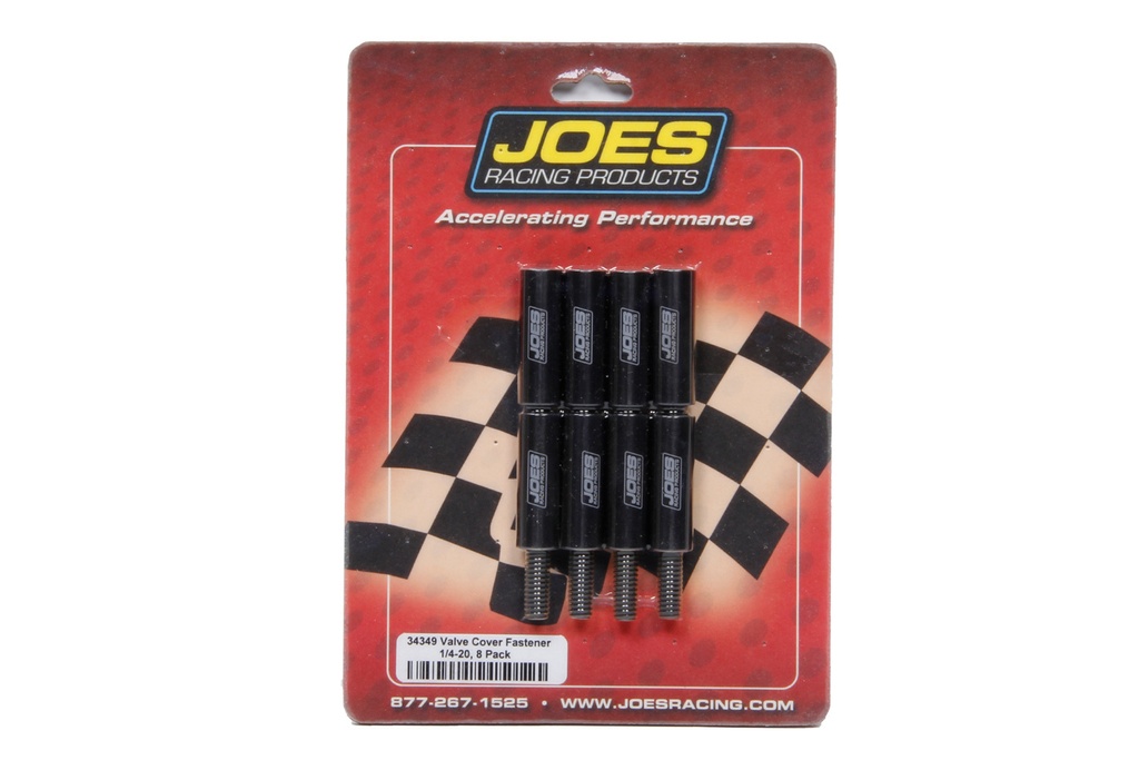 [JOE34349] Joes Racing Products - Aluminum Valve Cover Nut Kit W/ Studs 1/4-20 8Pk