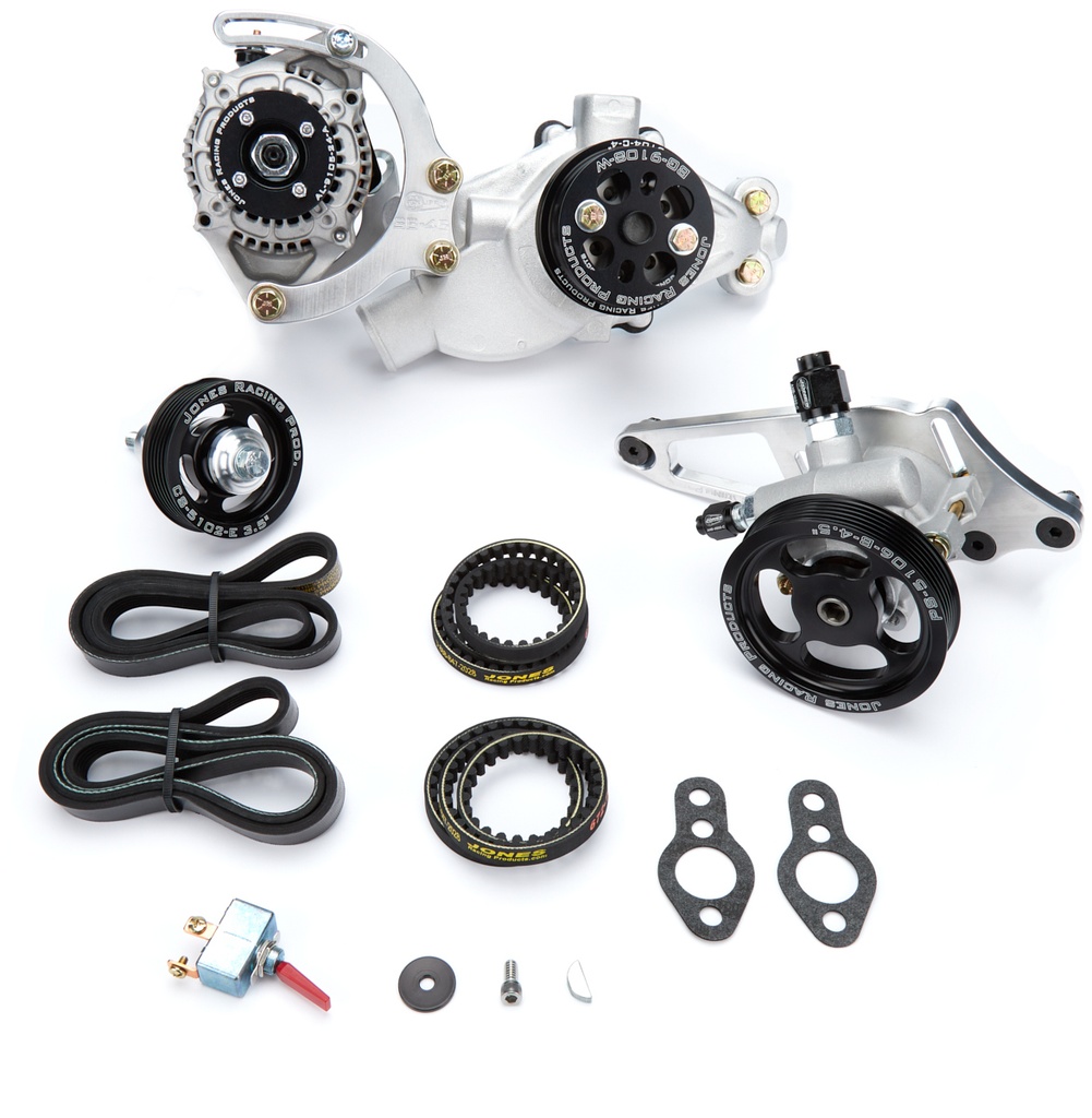 [JRP1441-AL-72] Jones Racing Products - Serpentine Drive Kit SBC w/ P/S - W/P & Alt