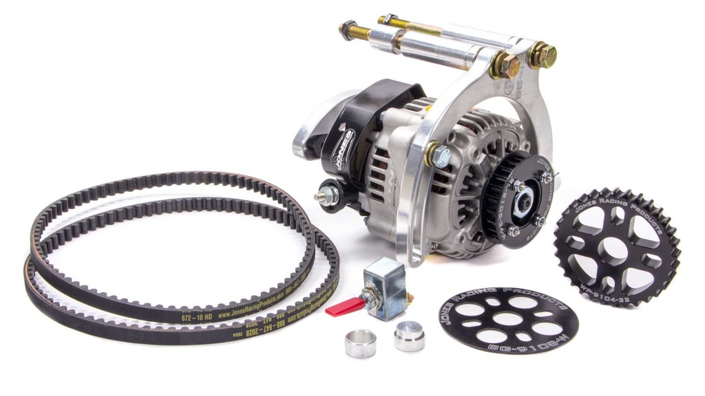 [JRP2041-RA] Jones Racing Products - Htd Alternator Drive Kit Sbc W/Swp