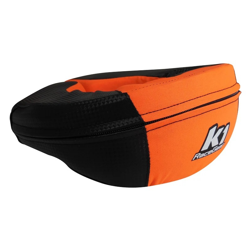 [K1R15-NEC-CAO-J] K1 Racegear - Neck Collar Karting Youth Carbon / Orange